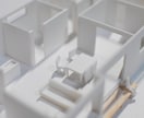 住宅設計のプレゼンで空間を模型で製作致します 図面だけでは伝わりきらない思いを模型で形にできます イメージ6