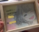 かわいい似顔絵、プレゼント用に描きます 友人や家族のお誕生日プレゼントなどにおすすめです イメージ1