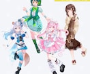 最短納品▶透明感のある立ち絵イラスト制作します TRPGや配信、オリジナルゲームなどに！ イメージ5