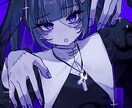 アイコン、立ち絵など可愛い人物イラスト描きます 寒色系、明度低めのイラストが好きな方へ イメージ3