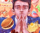 海と男性のイラスト描きます 海と男性をモチーフにしたイラスト描きます イメージ3