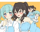 1500円！2点セットでお好きなキャラ描きます 簡易絵だから格安即納！さくっと気軽に依頼したい方に イメージ3