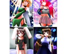 バッジのような立体的で、個性的なアイコンを描きます アイコンや一枚絵の作成！個性的で特徴的だと高い評価を獲得！！ イメージ4