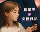 1週間♡2人だけの秘密の日記を交換いたします のんびり♡交換日記で気持の整理のお手伝い/雑談/話し相手 イメージ1