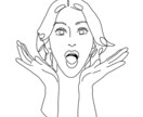 顔写真の線画を描きます ご相談だけでもOKです！丁寧に対応させていただきます！ イメージ4
