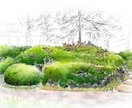 イメージスケッチ描きます 緑に癒される自然のイラストです イメージ1
