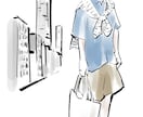 おしゃれなファッションイラスト(全身)を描きます 広告やアイキャッチなどで映えるオトナモードなイラストです イメージ6