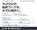YouTube運営をAIで効率化する相談に乗ります 台本・読み上げ・サムネ・概要欄まで、制作の流れを整理 イメージ1