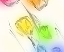 希望の虹色デザイン描きます レインボーライトライト、魅了します イメージ3