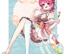 元気で明るい！映えるポップな全身絵を制作しますます アイコンや立ち絵、キャラクターデザインもOK！ イメージ5