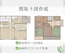 広告用に！間取り図を作成します 選べる5種類のテイスト！雰囲気に合わせてお選びください イメージ1