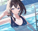 青が際立つ爽やかなイラストを描きます 歌みたやボカロ楽曲向けにイラストを制作します！ イメージ7