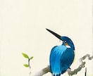 A4サイズ-和紙貼り絵イラスト制作承ります 【鳥・動物・自然をテーマにしたほっこり和風貼り絵イラスト】 イメージ9