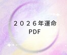 2026年の運勢PDF鑑定します 行動分析で運勢先取り！2026年運勢 イメージ1