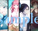 ヘッダー、アイコン、表紙、挿絵など描きます 相談は、無料なので是非連絡ください。 イメージ1