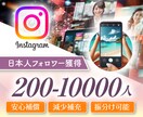 インスタグラムの日本人フォロワー 販売します instagram日本人のフォロワーを200-5000人獲得 イメージ1