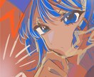 SNSアイコン用の美男子、美女、美しい絵描きます アイコン作成。あなたの描いた簡単なラフからアイコン書きます。 イメージ6