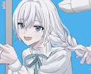 最短即日！淡い透明感のあるアイコン描きます 淡く儚い透明感アイコンをお届け イメージ1