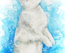 透明水彩で動物、ペットの似顔絵を手描きします 手描きの水彩画のイラスト原画を、ご自宅やプレゼント用に イメージ7