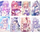 VTuber1枚絵、オリキャラアイコンなど描きます 厚塗りでSNSで使えるアイコンを作成します！ イメージ10