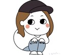 似顔絵アイコン“しゃがみにんげん”つくります 親しみやすく、愛されやすく、あなたをデフォルメしちゃいます！ イメージ1