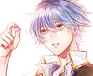 SNS等で使えるアイコンイラストを作成いたします 透明感あふれる綺麗なイラストをお届けいたします、②の作風です イメージ1