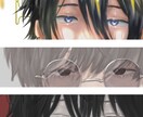 人物のドアップの絵をかきます 結構絵柄の幅広めなので、なんでもお申し付けください イメージ3