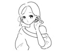 唯一無二の、シンプルでオシャレなイラストを描きます SNS アイコン、グッズイラスト、ショップロゴ etc イメージ2