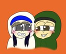かわいい絵を提供します アメリカンな似顔絵を描きます。 イメージ2