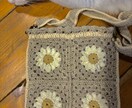 オリジナルお花のバック作ります 世界に一つだけのお花の編みものバック作ります。 イメージ1