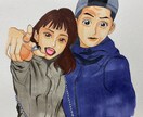 記念や思い出に残る似顔絵描きます お友達、大切な人へのプレゼントにいかがでしょうか イメージ2