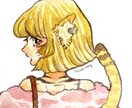 アナログ水彩画のアイコン作成します 透明水彩を使ったアナログイラストを完全オリジナルキャラで イメージ3