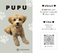 Canvaで編集できる!犬の名刺作成します 犬友さんとの交流やお散歩会におすすめ イメージ1