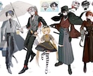 TRPGに使用する簡易、イラストを描きます かっこいい、色彩暗めのキャラクターを描きます！ イメージ3