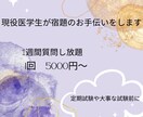 現役医学生が宿題のお手伝いをします 1週間質問し放題、定期試験や大事な試験用にも！！ イメージ1