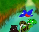 貴方のために「イラスト」を制作します シンプルでカワイイを意識したデフォルメキャラ描きます！ イメージ1