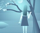 デジタルのイラストを提供します 硝子のように繊細で澄んだ表現をご要望の構図からお届けします。 イメージ1