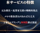 箇条書きだけで◎メモを一流の企画書に変身させます 箇条書きを渡すだけ。２日で最強の説得力を手元にお届けします イメージ3