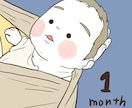 シンプル赤ちゃん似顔絵描きます シンプル可愛いアイコン！データ納品です イメージ2