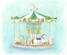 手描き水彩画を描きます ふんわり優しい、洒落たタッチの水彩画 イメージ1
