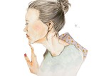 水彩風手書き似顔絵描きます 大切な人へのプレゼントや記念にいかがですか イメージ3