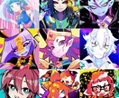 SNSアイコンなど正方形イラスト描きます 小さい表示でも映えるイラスト&カラー イメージ1