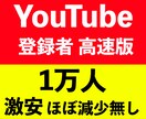YouTubeチャンネル登録者1万人増やします チャンネル登録者数が1万人【保証30日】 イメージ1