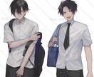 バストアップ、全身立ち絵制作いたします 創作やTRPGなどのオリジナルキャラクターを実現いたします！ イメージ5