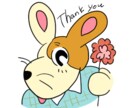 ゆる可愛い動物キャラのオリジナルアイコン描きます オリジナル動物キャラであなたのアイコンをかわいく！ イメージ2