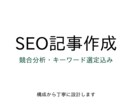 SEO記事作成｜構成込みで丁寧に執筆します 2000〜3000字対応・SEO構成込み イメージ1