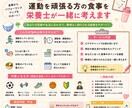 現役栄養士がスポーツに励むあなたを応援します 運動を頑張るあなたの食事を栄養士が一緒に考えます イメージ2