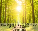 能力を発揮できるよう整えますの2回目以降を行います 能力を発揮することを妨げているブロックが取り切れてない方対象 イメージ1