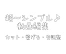 簡単な動画編集いたします 即納と丁寧なメッセでのやり取りを心掛けてます！お気軽に！ イメージ1