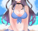 可愛い水着の女の子描きます 可愛くてセクシーな水着の女の子のイラストを作成します イメージ3